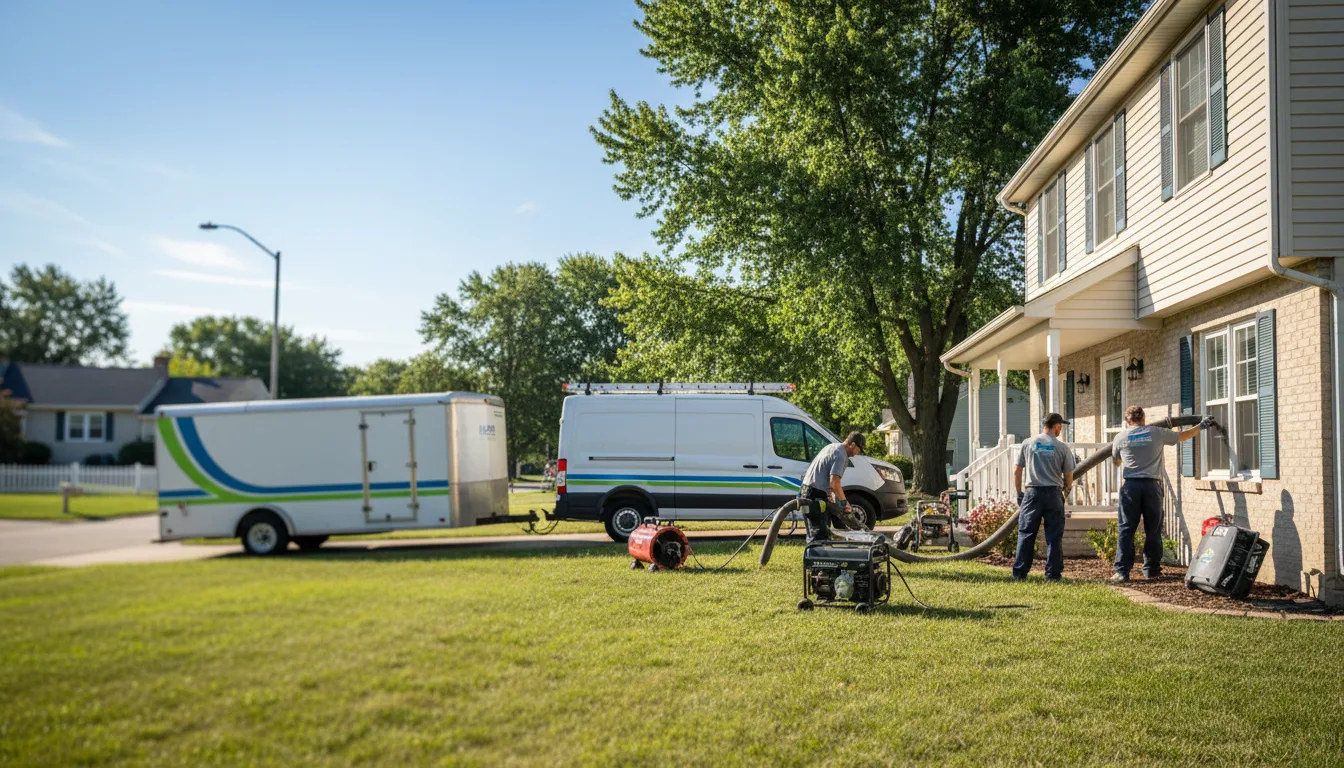 Flooded Basement Restoration And Cleanup With Repair in Fowler, IL near me